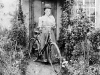 170-tran : Lady Cyclist at Brook Farm 1920s
